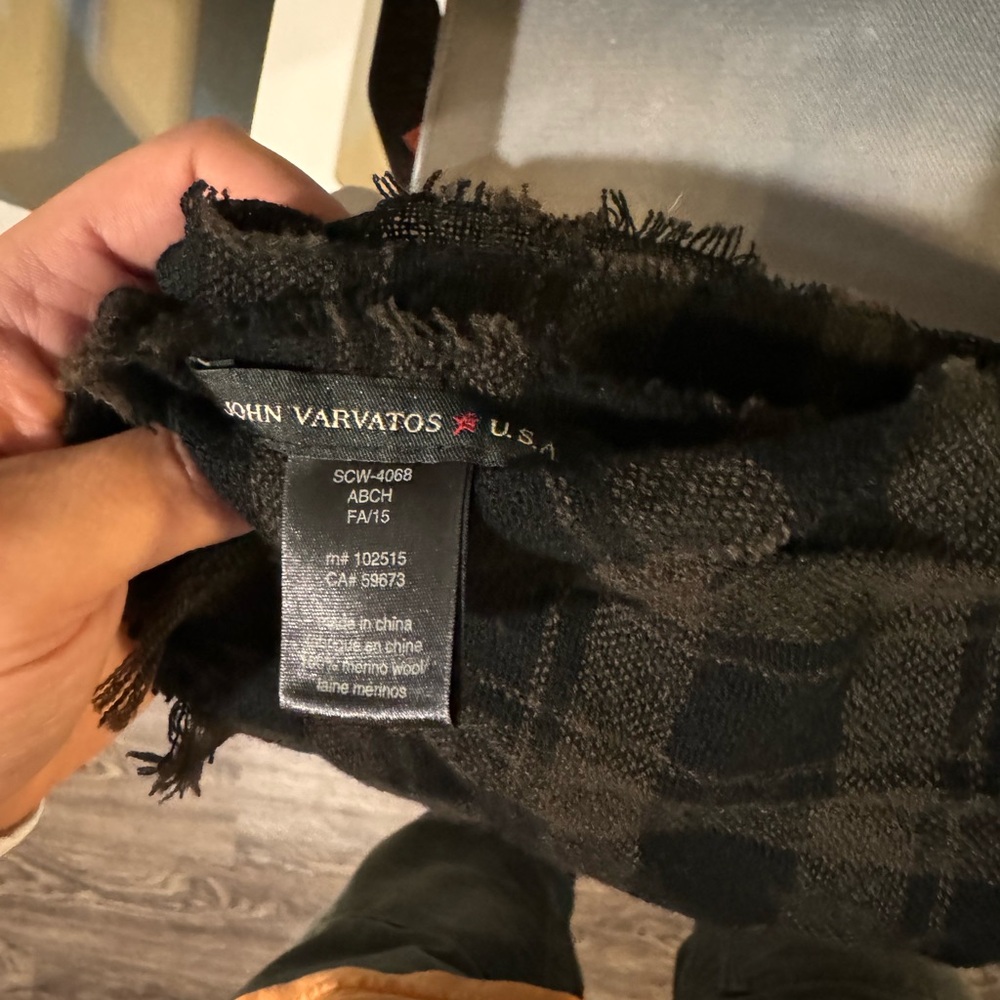 Selling a mint condition John Varvatos Scarf. Not a scarf guy.